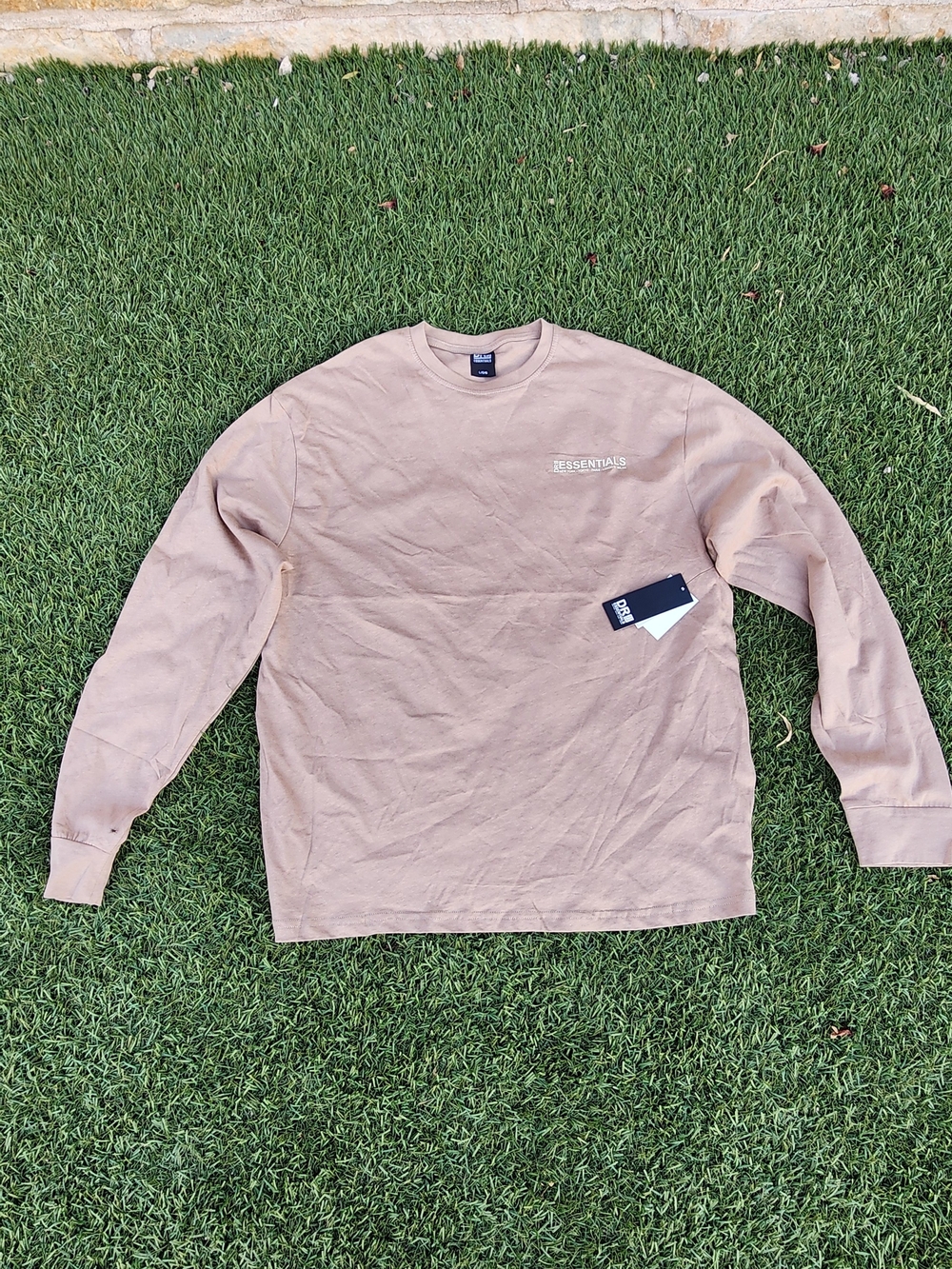 Essentials Long Sleeve Shirt in Taupe